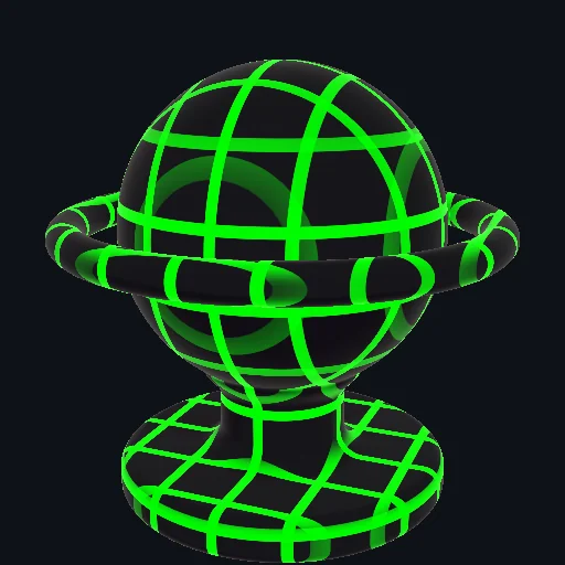 ColorChord Grid: Treble: AudioLink ColorChord musical note detection coloring the grid.