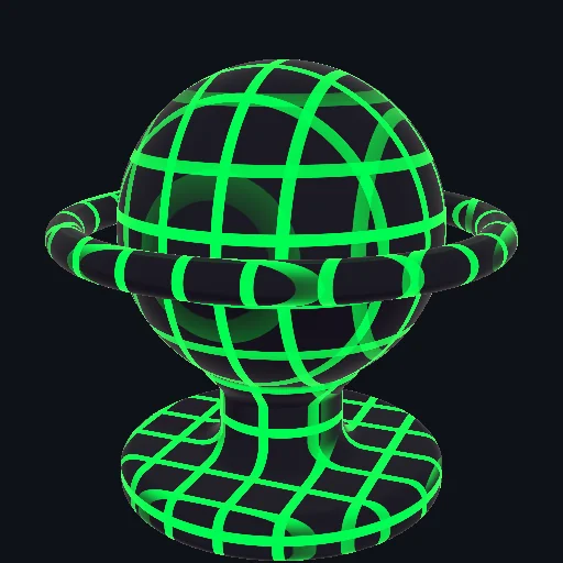 Grid: Bass: Geometric wireframe lattice lighting up on powerful sub-bass thumps.