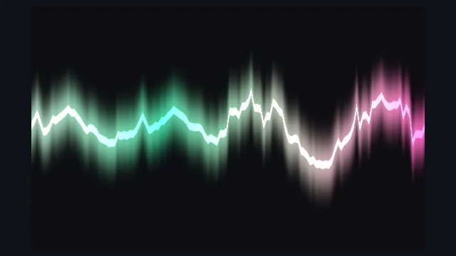 Oscilloscope (Smoothed): Stabilized CRT oscilloscope trajectory removing high-frequency phase flicker.