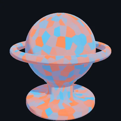 Procedural: Low-Mid: Procedural shader pattern density and scale reacting to music.