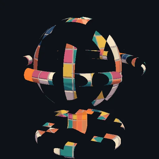 Dissolve: Glitch: Digital pixelated glitch dissolve with square block density scaling.