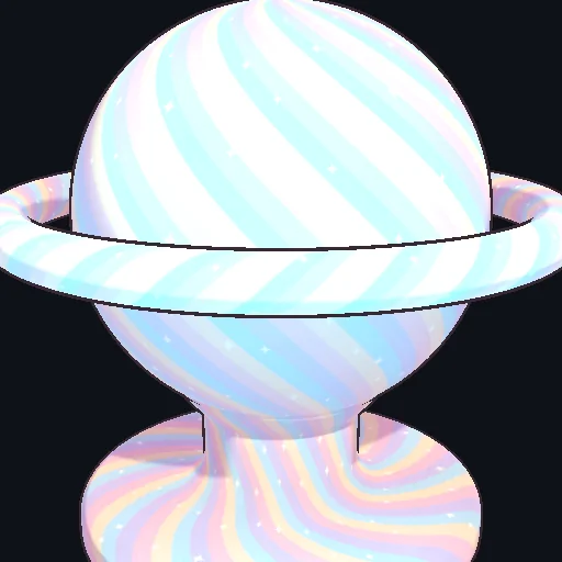 Proximity Glow: Dynamic camera proximity fade activating vivid cyan glow as you approach.