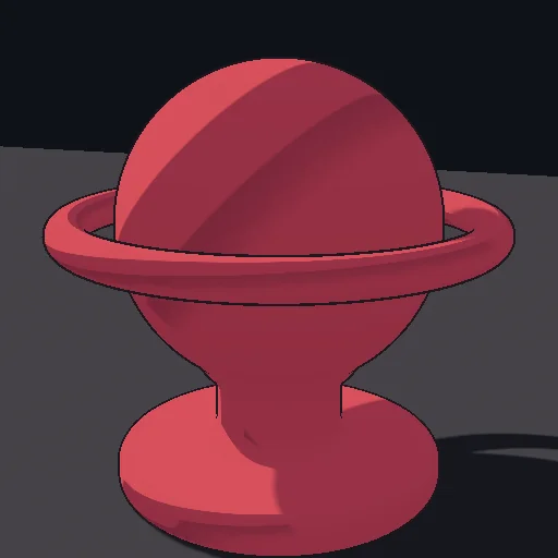 Toon + Reflections: Toon cel shading combined with environmental reflection probes and fresnel glaze.