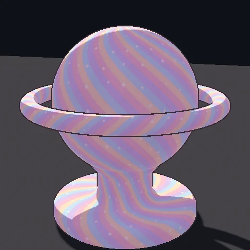 Toon: Ramp Texture: 1D artist-authored ramp texture mapping diffuse light to complex color gradients.
