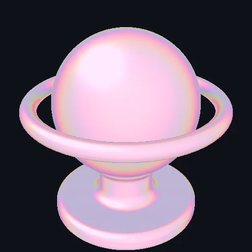 MatCap (Multiply): Spherical MatCap shading blended via multiply for fast stylized highlights.